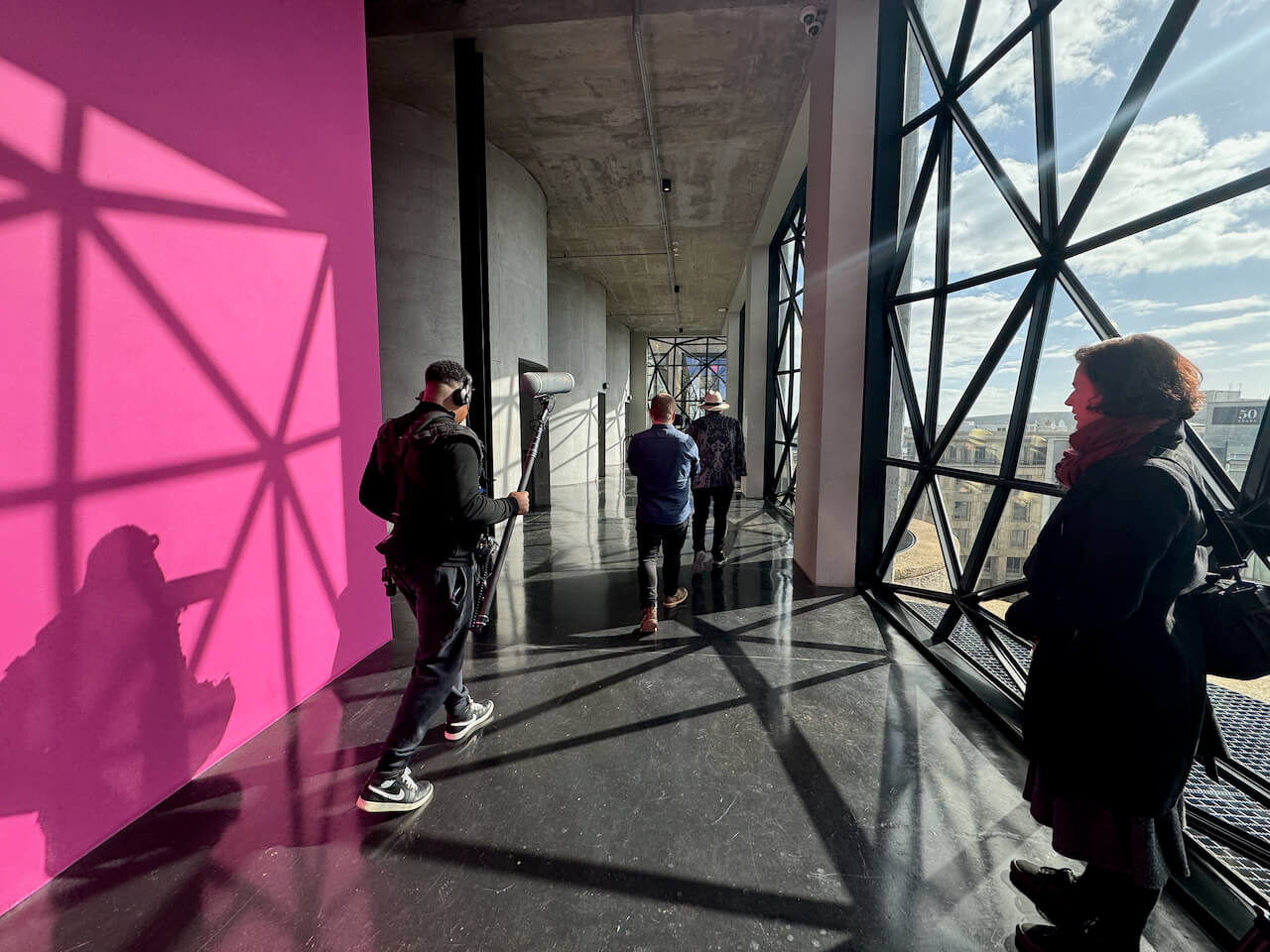 Albie filmed at Zeitz MOCAA with crea Sara Gouveia, Gray Kotze, Mike Nyembe