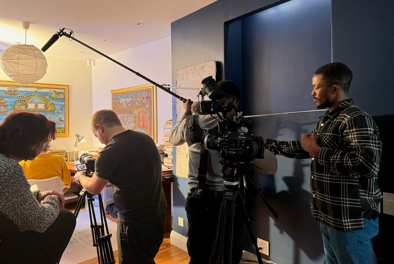Film crew Albie's office