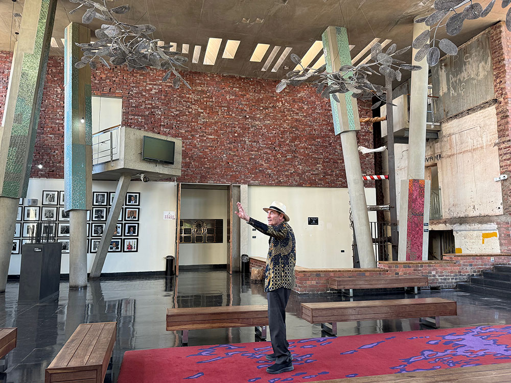 Albie in main foyer of ConCourt